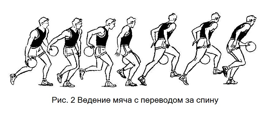 ведение мяча с переводами в баскетболе