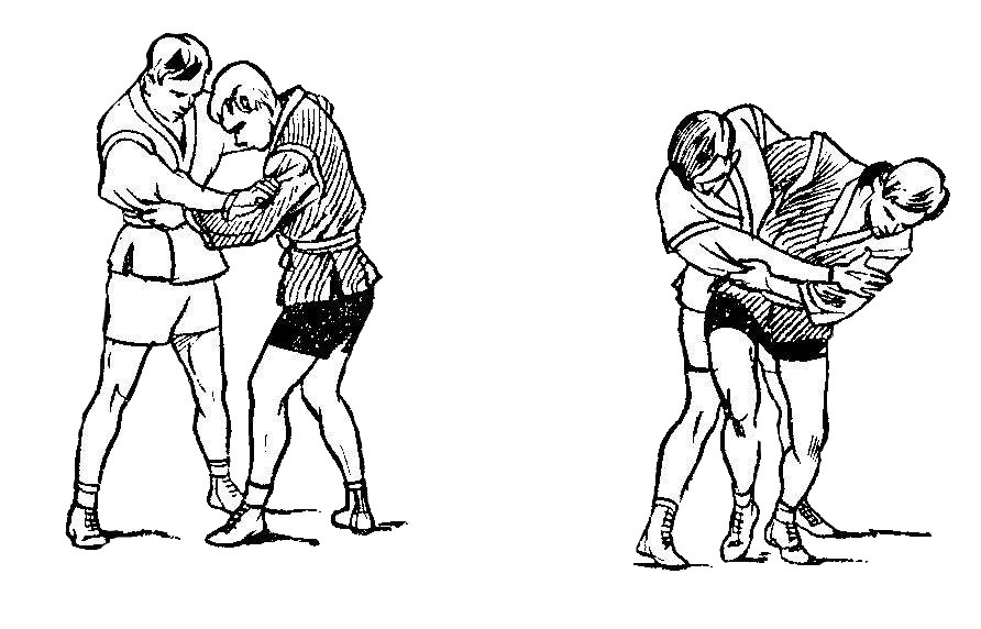 Борьба самбо. Бросок через бедро